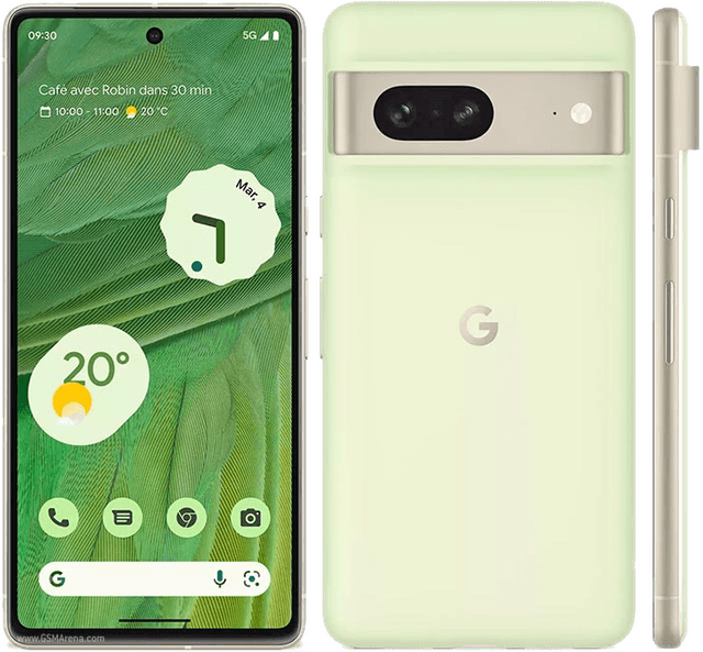 Google Pixel 7 configuré avec GrapheneOS